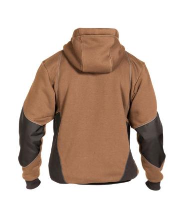 Pulse sweatshirt jas leembruin/antracietgrijs